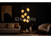 Led pendellicht – model b068/7 – 3000k – warm wit – zilver - afbeelding 3 van  4