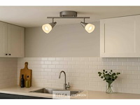 Led plafondlamp - 2 spots - di03 - 2 x 5w - zilver (x8) - afbeelding 2 van  5