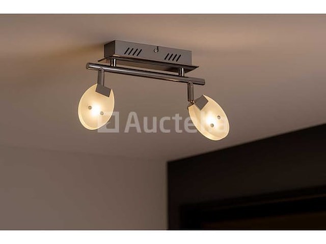 Led plafondlamp - 2 spots - hl7162l - 2 x 5w (x4) - afbeelding 1 van  4
