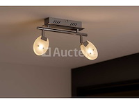 Led plafondlamp - 2 spots - hl7162l - 2 x 5w (x4) - afbeelding 1 van  4