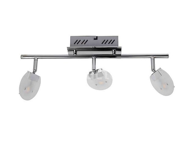 Led plafondlamp - 3 spots - hl7163l - 5w - zilver (x6) - afbeelding 1 van  4
