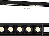Led plafondlamp 107cm 36w 4000k - afbeelding 2 van  5
