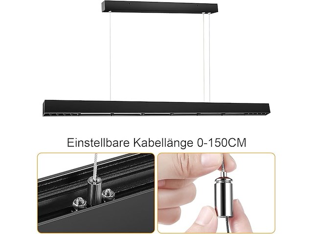 Led plafondlamp 107cm 36w 4000k - afbeelding 3 van  5