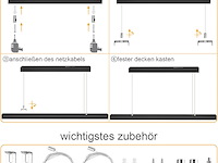 Led plafondlamp 107cm 36w 4000k - afbeelding 4 van  5