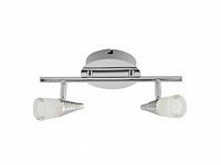 Led plafondlamp – 2 spots – di03 – 2 x 5w – zilver (x2) - afbeelding 5 van  5