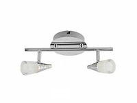 Led plafondlamp – 2 spots – di03 – 2 x 5w zilver (x4) - afbeelding 5 van  5