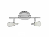 Led plafondlamp – 2 spots – di03 – 2 x 5w zilver (x4) - afbeelding 5 van  5