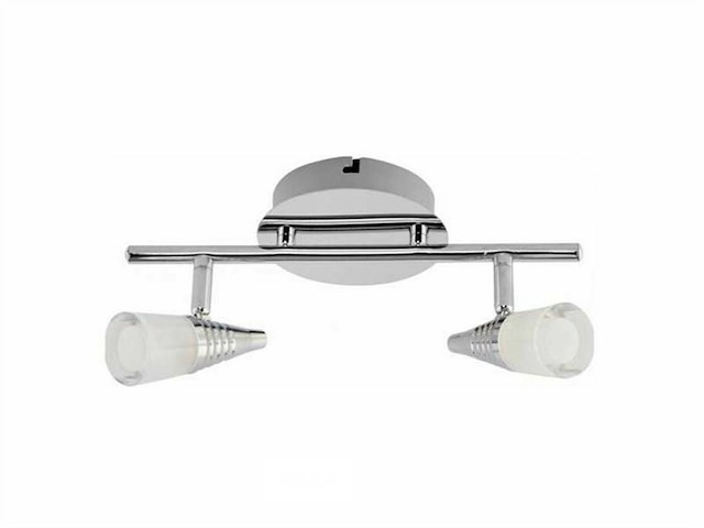 Led plafondlamp – 2 spots – di03 – 2 x 5w – zilver (x8) - afbeelding 5 van  5