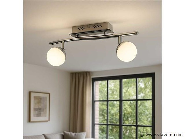 Led plafondlamp – 2 spots – hl7182l – 2 x 4w (x4) - afbeelding 2 van  4