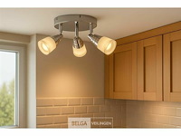 Led plafondlamp – 3 spots – di01 – 5w – zilver (x6) - afbeelding 1 van  5