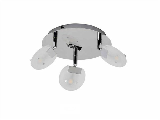 Led plafondlamp – 3 spots – hl7160l – 3 x 5w – zilver (x3) - afbeelding 5 van  5