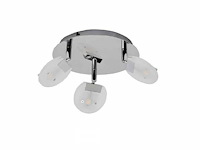 Led plafondlamp – 3 spots – hl7160l – 3 x 5w – zilver (x3) - afbeelding 5 van  5