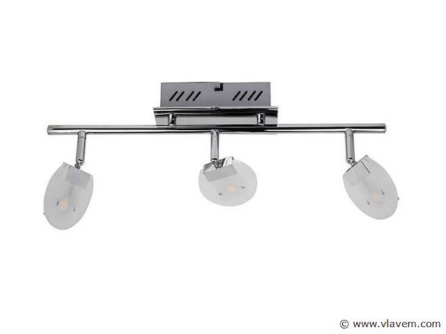 Led plafondlamp – 3 spots – hl7163l – 5w – zilver (x3) - afbeelding 4 van  4