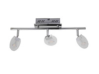 Led plafondlamp – 3 spots – hl7163l – 5w – zilver (x6) - afbeelding 2 van  2