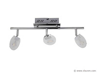 Led plafondlamp – 3 spots – hl7163l – 5w – zilver (x6) - afbeelding 4 van  4
