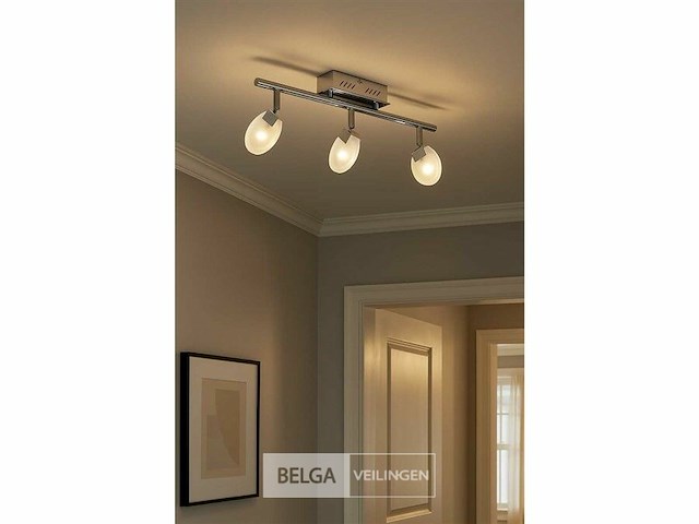Led plafondlamp – 3 spots – hl7163l – 5w – zilver (x6) - afbeelding 3 van  5