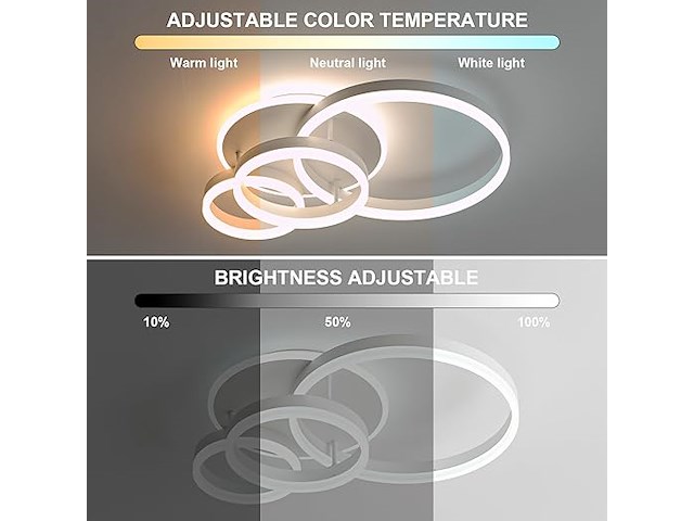 Led-plafondlamp (61 cm) - afbeelding 2 van  4