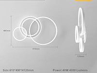 Led-plafondlamp (61 cm) - afbeelding 3 van  4