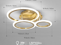 Led-plafondlamp, dimbaar, 35 w - afbeelding 3 van  5