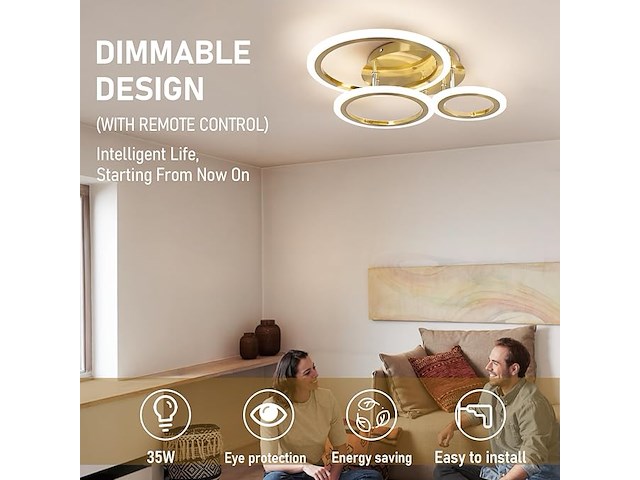 Led-plafondlamp, dimbaar, 35 w - afbeelding 5 van  5