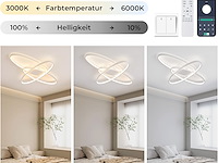 Led plafondlamp ellips wit - afbeelding 3 van  3