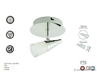 Led plafondspot – di02 – 5w – 4000k – neutraal wit – zilver (x4) - afbeelding 4 van  4