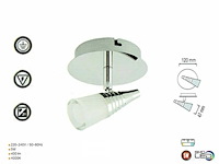 Led plafondspot – di02 – 5w – 4000k – neutraal wit – zilver (x8) - afbeelding 5 van  5