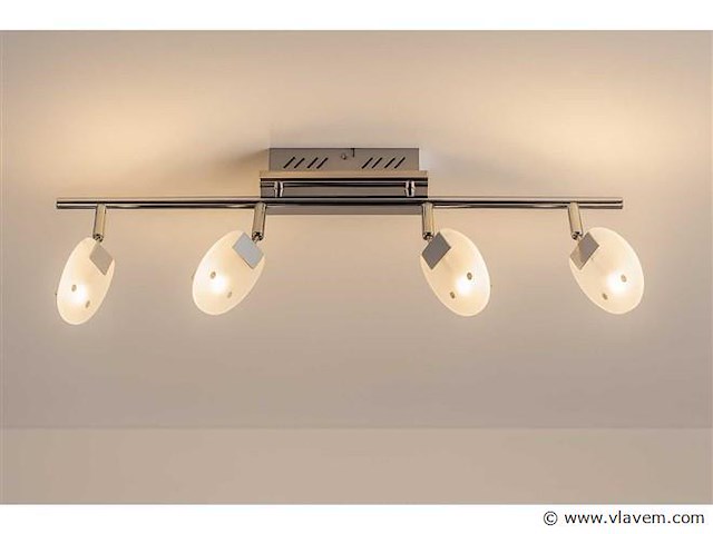 Led plafondspot – hl7164l – 5w – zilver (x4) - afbeelding 1 van  4
