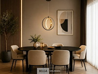 Led ring hanglamp 15w – 4000k neutraal wit - zwart/goud – ip20 – daxton-15 - afbeelding 4 van  6