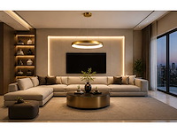 Led ring hanglamp 30w – 4000k neutraal wit - rose gold – ip20 – essence-30 - afbeelding 3 van  5