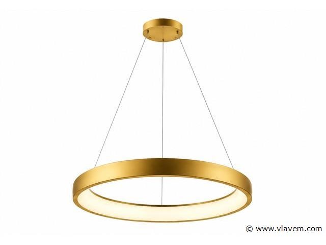 Led ring hanglamp 30w – 4000k neutraal wit - rose gold – ip20 – essence-30 - afbeelding 2 van  5