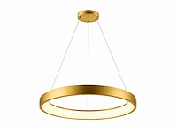 Led ring hanglamp 30w – 4000k neutraal wit - rose gold – ip20 – essence-30 - afbeelding 2 van  5