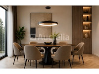 Led ring hanglamp 30w – 4000k neutraal wit - zwart – ip20 – essence-30 - afbeelding 2 van  5