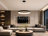 Led ring hanglamp 30w – 4000k neutraal wit - zwart – ip20 – essence-30 - afbeelding 2 van  5