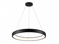 Led ring hanglamp 30w – 4000k neutraal wit - zwart – ip20 – essence-30 - afbeelding 3 van  5