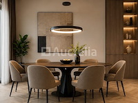 Led ring hanglamp 30w – 4000k neutraal wit - zwart – ip20 – essence-30 - afbeelding 4 van  5