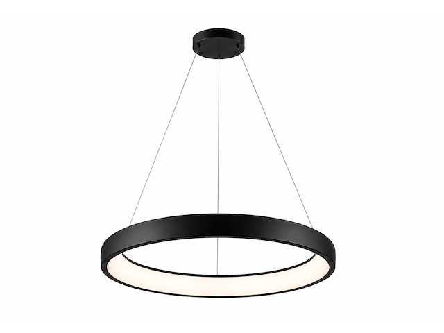 Led ring hanglamp 30w – 4000k neutraal wit - zwart – ip20 – essence-30 - afbeelding 2 van  5