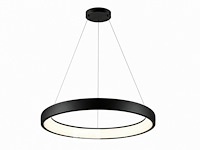 Led ring hanglamp 30w – 4000k neutraal wit - zwart – ip20 – essence-30 - afbeelding 3 van  6