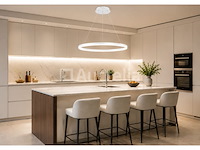 Led ring hanglamp 35w – 3cct dimbaar - wit – ip20 – harvey-35 3cct
