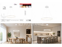 Led ring hanglamp 35w – 3cct dimbaar - wit – ip20 – harvey-35 3cct - afbeelding 2 van  5