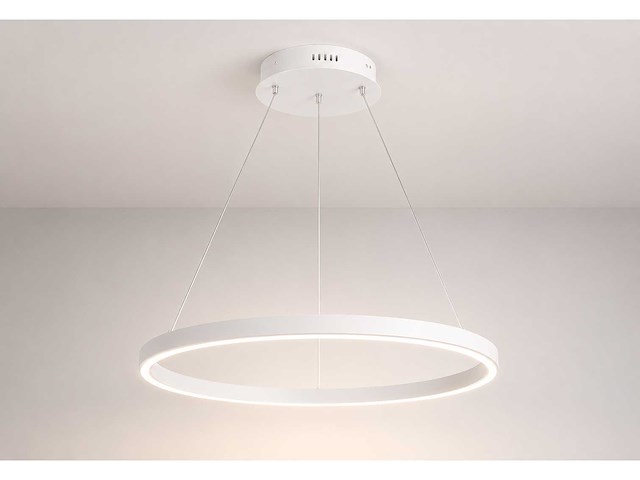 Led ring hanglamp 35w – 3cct dimbaar - wit – ip20 – harvey-35 3cct - afbeelding 1 van  4