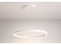 Led ring hanglamp 35w – 3cct dimbaar - wit – ip20 – harvey-35 3cct - afbeelding 1 van  4