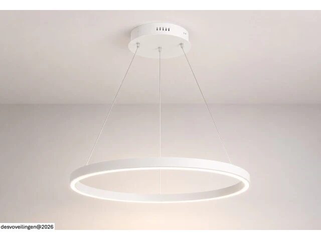 Led ring hanglamp 35w – 3cct dimbaar - wit – ip20 – harvey-35 3cct - afbeelding 3 van  6