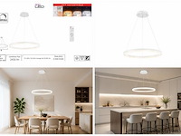 Led ring hanglamp 35w – 3cct dimbaar - wit – ip20 – harvey-35 3cct - afbeelding 5 van  5