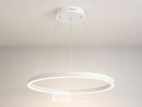 Led ring hanglamp 35w – 3cct dimbaar - wit – ip20 – harvey-35 3cct - afbeelding 3 van  6