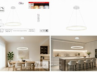 Led ring hanglamp 35w – 3cct dimbaar - wit – ip20 – harvey-35 3cct - afbeelding 6 van  6