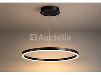 Led ring hanglamp 35w – 3cct dimbaar - zwart – ip20 – harvey-35 3cct - afbeelding 1 van  5