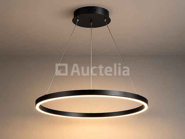 Led ring hanglamp 35w – 3cct dimbaar - zwart – ip20 – harvey-35 3cct - afbeelding 4 van  5