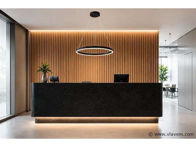 Led ring hanglamp 35w – 3cct dimbaar - zwart – ip20 – harvey-35 3cct - afbeelding 1 van  5