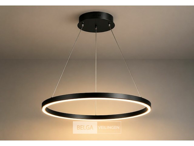 Led ring hanglamp 35w – 3cct dimbaar - zwart – ip20 – harvey-35 3cct - afbeelding 3 van  6